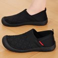 thumbnail image 6 of Womens Slip On Walking Shoes,Women Sneakers,Walking Shoes,Women's Shoes,Athletic Shoes Women,Womens Slip On Shoes Casual Sneakers Comfortable Flats with All Day Walking Comfort and Support,Black,6, 6 of 6