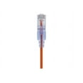 thumbnail image 1 of Monoprice SlimRun - Patch cable - RJ-45 (M) to RJ-45 (M) - 7 ft - UTP - CAT 6a - booted, snagless, stranded - orange (pack of 10), 1 of 3