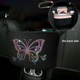 thumbnail image 6 of Bling Crystal Car Organizer, Car Handbag Holder Bling Rhinestone Seat Back Hanging Storage Bag Car Trash Pouch Car Accessories For Women Girls, 6 of 14