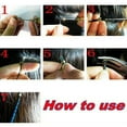 thumbnail image 1 of 12Pcs Useful Ring Hair Extension Wooden Pull Hook Hair Extension Needle Threader DIY Tool, 1 of 8