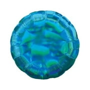 Anagram - 18 Iridescent Cyan Round Mylar Balloon #300
