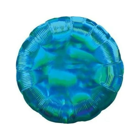 Anagram - 18 Iridescent Cyan Round Mylar Balloon #300