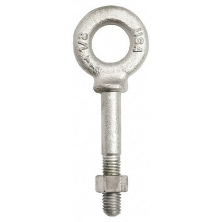 

Gibraltar 4 000 Lb Capacity Steel 5/8-11 Thread Fixed Lifting Eye Bolt Fully Threaded 2-1/2 Shank 2-1/2 Thread Length Shoulder