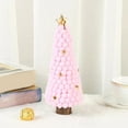 thumbnail image 4 of Table Christmas Tree Handmade Soft Touch Christmas Style Exquisite Workmanship No Odor Showcase Ornament Reusable Wool Felt Desktop Christmas Tree for Party, 4 of 8