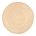thumbnail image 2 of Chesterfield Farmhouse Hand Woven Reversible Braided Jute Area Rug, Natural and Dyed, 6' Round, Ivory, 2 of 5