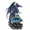 thumbnail image 2 of Pacific Giftware Checkmate Dragon with LED Light Frozen Blue Crystal Mountain 12.5H, 2 of 3