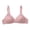 Pink, variant on Gymayou Soft Cotton Wire-Free Bra for Middle-Aged Elderly Women Seamless Full Coverage Wireless Everyday Brassiere with Adjustable Straps Beige L