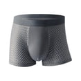 thumbnail image 1 of Ropa interior de seda de hielo para hombre, pantalones de ángulo plano, malla deportiva, entrepierna antibacteriana, tocados de talla grande, calzoncillos cómodos y transpirables, 1 of 5