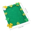 thumbnail image 3 of LYTMENT 1 Set Patricks Day DIY Photo Frame Green Leaf Non Woven Fabric Irish Festival Craft Kit for Party Decorations Classroom Activities and Holiday Celebrations, 3 of 8