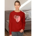 thumbnail image 2 of Flowers And Leaves Vase Lineart Sweatshirt Women -Image by Shutterstock, Female XX-Large, 2 of 4