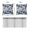 thumbnail image 2 of Pofeuu Donuts Print Double-sided plush pillowcase Square Throw Pillow Covers Pillows Cover for Living Room Bedroom Sofa Couch Cushion Cover（No pillow core）-24"x24", 2 of 7