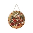 thumbnail image 2 of Christmas Pearl Diamond Painting Suncatcher Kit, DIY Craft, Pre-Assembled Metal Chain, Acrylic Round Board with Lace Edge, 3D Mixed-Sized Pearl Beads Craft, Festive Window Wall Decor, 2 of 6