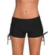 thumbnail image 2 of Soidarity Bañador de cintura baja con correa lateral de color liso para mujer Traje de baño Negro L Soidarity OD001260-03, 2 of 6