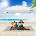 thumbnail image 5 of SANOPY 10' x 10' Straight Leg Pop-up Canopy Tent Easy Two Person Setup Instant Outdoor Canopy Folding Shelter with 4 Removable Sidewalls, Air Vent on The Top, 4 Sandbags, Carrying Bag, White, 5 of 12