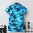 thumbnail image 4 of Icvfdpl Toddler Boy Outfits Beach Button Down Shirt Shorts Set Patterned Kids Comfortable Dailywear 5-6 Years, 4 of 6
