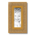 thumbnail image 2 of ArtToFrames 4" x 10" Majestic  Gold Picture Frame, 4x10 inch Silver Wood Poster Frame (WOM-5122), 4 Pack, 2 of 6