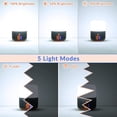 thumbnail image 4 of Jinsinto LED Solar Lights, Waterproof Camping Lantern Rechargeable flashlights with 5 Light Modes, 2400mAh USB Power Bank, Emergency Lights for Home Power Failure, Solar Camping Lights, 4 of 5
