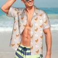 thumbnail image 5 of Lsque Funny Chicken pattern Hawaiian Shirt for Men, Unisex Summer Beach Casual Short Sleeve Button Down Shirts-3X-Large, 5 of 9