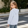 thumbnail image 6 of Ashirexll Girls Hoodies Striped Printed Hooded Pullover with Front Pocket for Big Girls Warm Layer 3-14 Years, 6 of 7