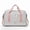 Gray+Pink, variant on Spacious Large Capacity Travel Duffle Bag, Lightweight, Water-Resistant, Argyle Pattern Luggage Bag with Multiple Compartments, Reinforced Handles, and Breathable Mesh Panels, Ideal Gym Bag or