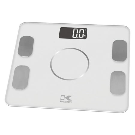Kalorik Bluetooth Electronic Body Fat Scale with Body Analysis, (Best Bioelectrical Impedance Analysis Scale)