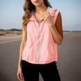 thumbnail image 4 of FUZHIQ Womens Zip Up Lightweight Vests Casual Sleeveless Jackets Scrubs with Pockets Spring Summer,XXL, 4 of 8
