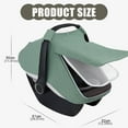 thumbnail image 3 of Baby Car Seat Canopy 360 Degree Full Protections Cotton Gauze Carseat Sleeve with Breathable Window Design, 3 of 8