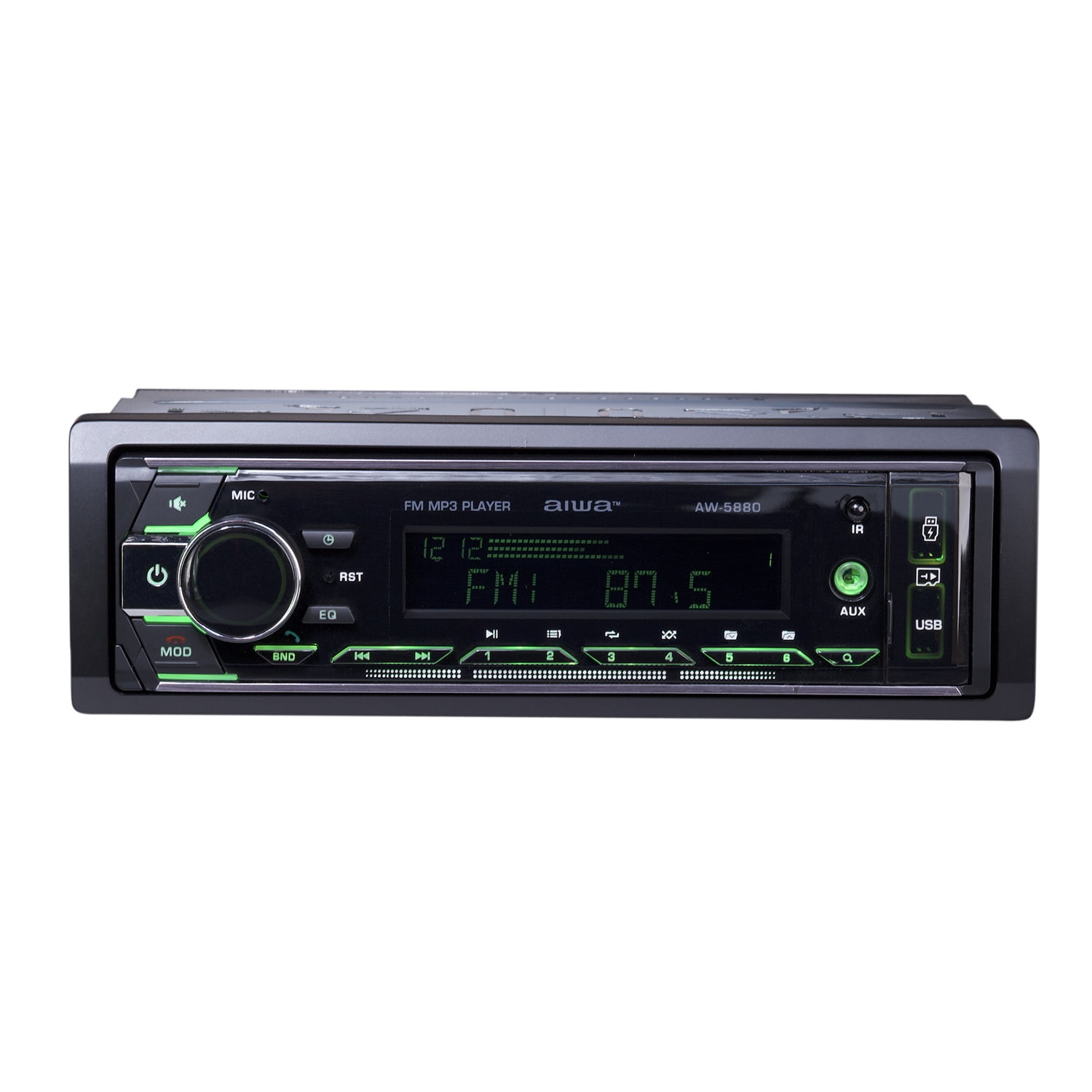 Radio De Auto Aw-5880 Con Usb, Bluetooth Y Lector De Tarjeta Sd