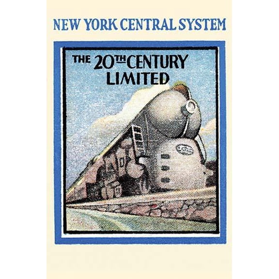New York Central System - The 20th Century Limited-Fine Art Canvas Print (20" x 30")
