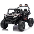 thumbnail image 3 of iYofe 12V Powered Ride on Car UTV, Kids Ride on Toys for Toddlers Ages 3-5, Ride on Vehicles with Remote Control, Bluetooth, Music, 4 Wheels Suspension, Electric Cars for Kids Boys Girls, Black, 3 of 10