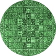 thumbnail image 1 of Ahgly Company Indoor Round Persian Emerald Green Traditional Area Rugs, 3' Round, 1 of 4