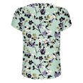 thumbnail image 6 of Njagoc3 Summer Womens V-Neck Short Sleeve Floral Print Blouse - Loose Fit Lightweight Top, 6 of 6