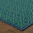 thumbnail image 2 of Oriental Weavers Meridian Area Rug 1634Q Navy Diamonds Grid 2' 3" x 7' 6" Rectangle, 2 of 2