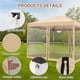 thumbnail image 3 of Yeshouse Carpa plegable de 3 x 3 m, toldo impermeable para exteriores con malla, refugio portátil para acampar, patio, picnic, fiestas, terraza y eventos en el jardín, 3 of 6