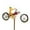 A, variant on MOQIN Vintage Bike Metal Wind Spinner - 2024 New Cute Animal Yard Metal Windmills Garden Ornaments Decor Outdoor Metal Art Sculptures & Statues Decorations