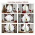 thumbnail image 4 of ZHANQUNE Christmas Curtains Holiday Printed Red Xmas Design with Snowflakes Branches, Seasonal Decor for Living Room Bedroom Window Treatments, 4 of 6