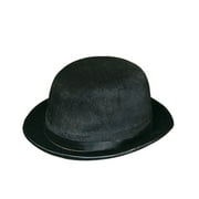Beistle Dura-Form Vel Felt Derby Hat One Size Black 60741-BK