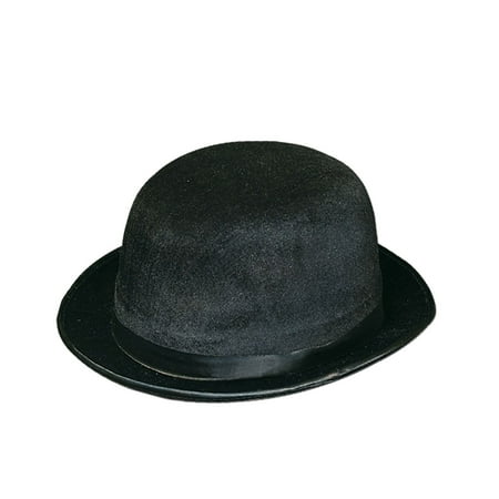 Beistle Dura-Form Vel Felt Derby Hat One Size Black 60741-BK