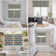 thumbnail image 6 of Orange Green Botanical Art Kitchen Curtains Sets for Windows 24 Inch Length, Summer Greenery Floral Rod Pocket Window Treatments Tier Curtains and Valances Set for Bedroom/Bathroom, 6 of 8