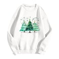 thumbnail image 1 of WEAIXIMIUNG Sweatshirts pour Femmes Tendance à Fermeture Éclair Manches Longues Mode Décontractée Col Rond Imprimé de Noël Hoodie Léger, 1 of 2