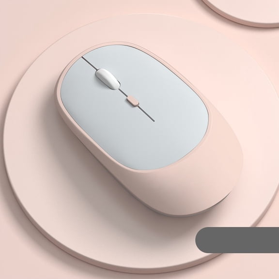 Dual Mode Wireless Bluetooth Mouse with USB Receiver for PC Tablet and Laptop, 2.4G Noiseless Silent Click and Rechargeable Battery, Portable Computer Mice for Office and Gaming