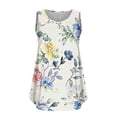 thumbnail image 2 of LYXSSBYX Tank Top for Women Loose Fit Womens Tank Summer Solid Sleeveless Flared Trendy Casual Blouse Button Tunic Shirt Tops, 2 of 3
