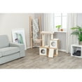 thumbnail image 3 of TRIXIE Addison Sisal & Wood 35.5" Cat Tree, Modern Cat Tower, Condos, Hammock, Cozy Bed, Beige, 3 of 7