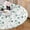 Green Leaves, variant on Round Tablecloth Fitted Elastic Edge Patio Table Covers Wrinkle Resistant Waterproof Vinyl Table Cloth for Picnic Camping Indoor and Outdoor，Watercolor Eucalyptus Leaves 45"-56"