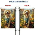 thumbnail image 6 of America Forever Spring Summer Golden Retriever Dog Garden Flag 12.5 x18 inch Double Sided Golden Retriever Puppy Floral Spring Garden Flag for Outdoor Dog Flag Yard Decoration, 6 of 7
