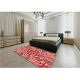 thumbnail image 5 of Ahgly Company Machine Washable Indoor Rectangle Transitional Red Area Rugs, 7' x 9', 5 of 7