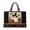 Black, variant on Oceanwell New Quilted Tote Bag for Women Halloween Bags Vintage Pumpkin Print Handbag, Large Capacity Shoulder Bag Halloween Handbag for Work Travel Daily