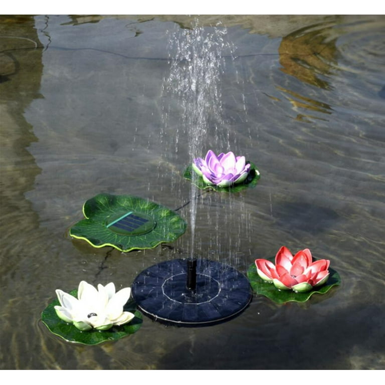 Solar floating water fountain deals