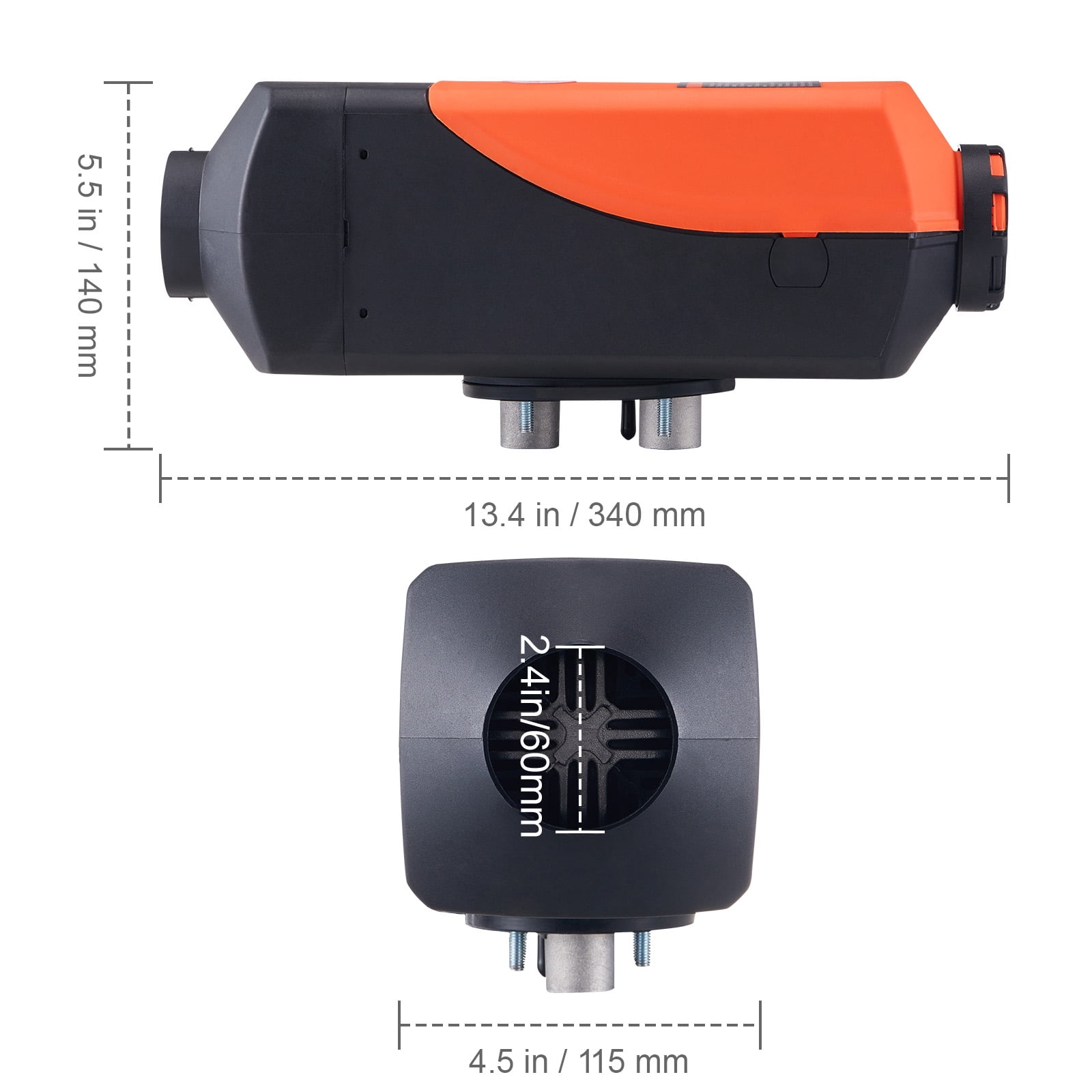 VEVOR Diesel Air Heater 12V 2KW Bluetooth App LCD Display for Car Bus RV Indoors