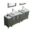 thumbnail image 5 of Vanity Art 84" Double Sink Freestanding Bathroom Vanity Set with Engineered Marble Top and Mirror, 5 of 11
